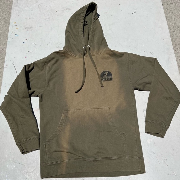 Men's Bird's Surf Shed Hoodie Green Logo NO SIZE Beach Surf CA San Diego Wax - Picture 2 of 13